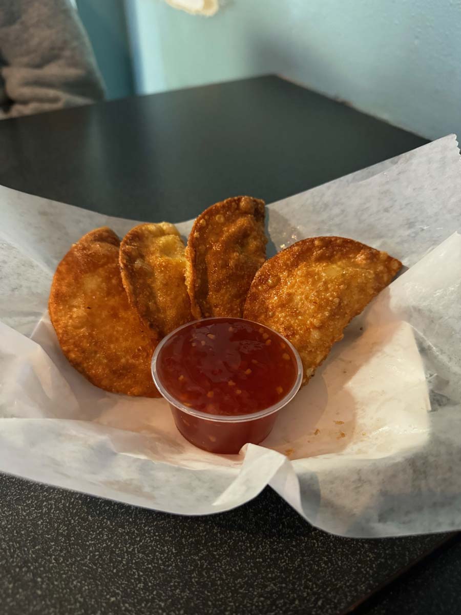 Fried wontons from the Crow Bar in Tomah, Wisconsin
